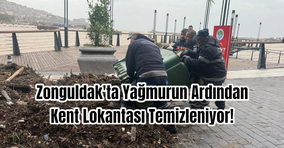 Zonguldak'ta Yağmurun Ardından Kent Lokantası Temizleniyor!