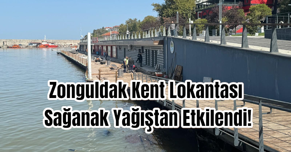 Zonguldak Kent Lokantası Sağanak Yağıştan Etkilendi! 