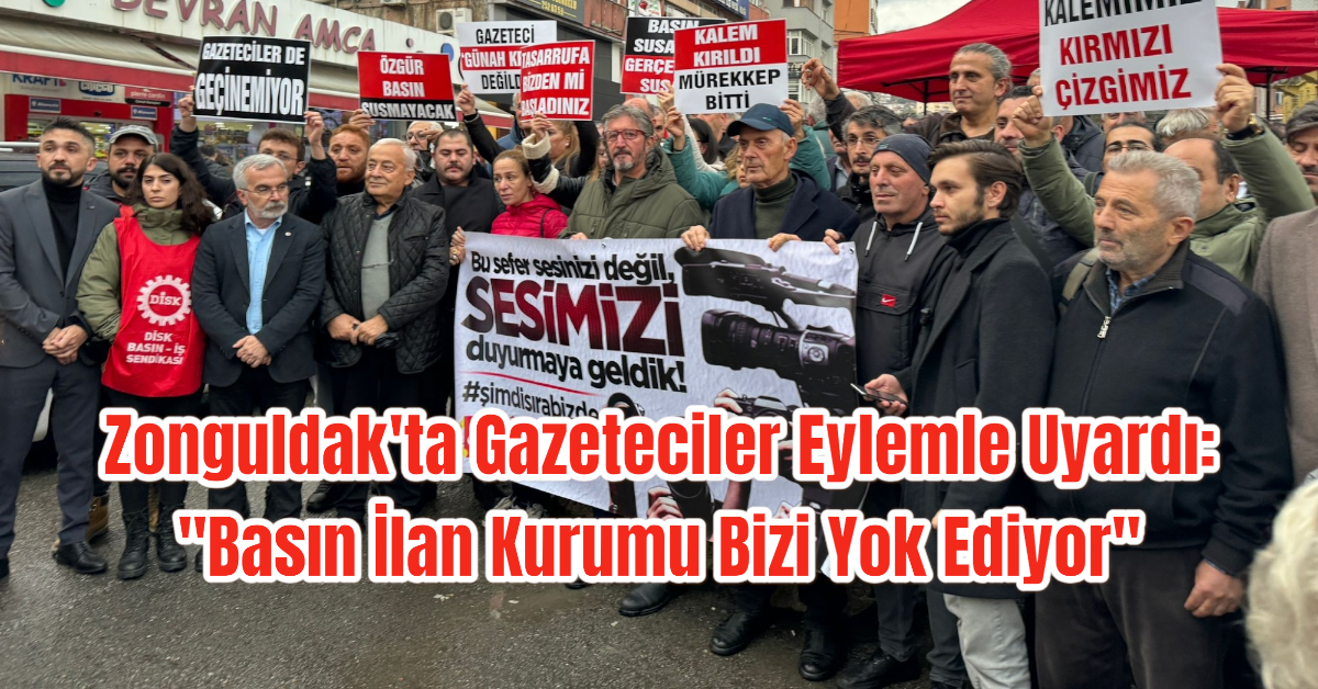 Zonguldak'ta Gazeteciler Eylemle Uyardı: 