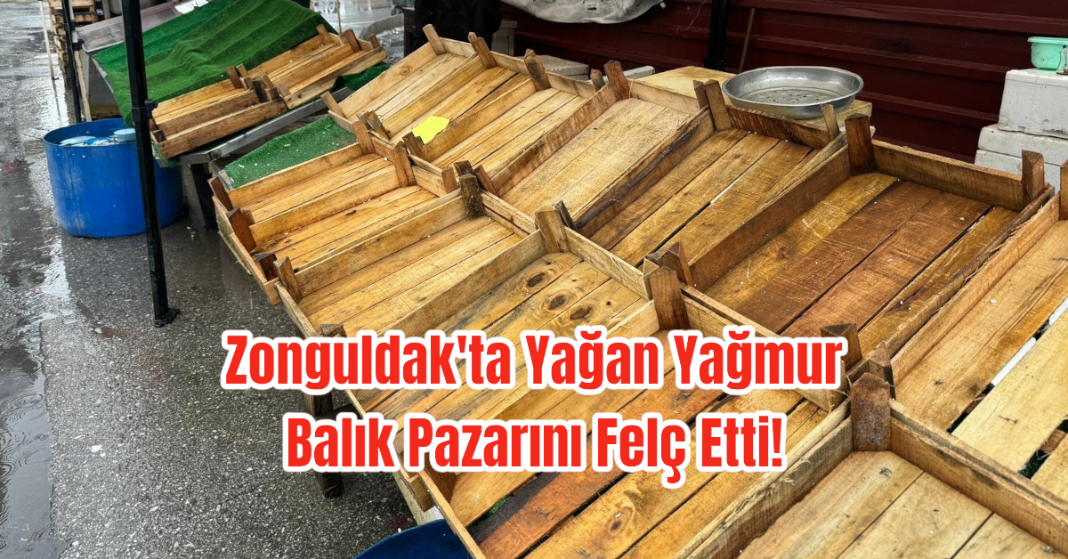 Zonguldak'ta Yağan Yağmur Balık Pazarını Felç Etti! 