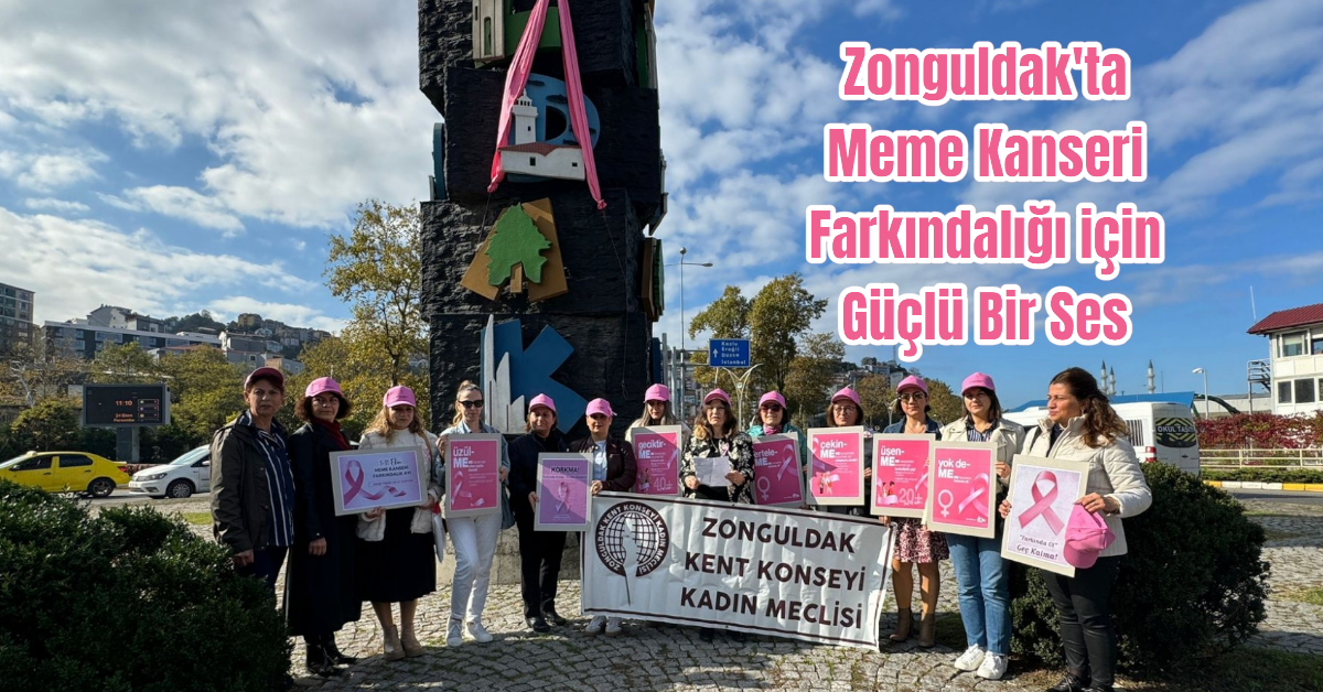 Zonguldak'ta Meme Kanseri Farkındalığı için Güçlü Bir Ses