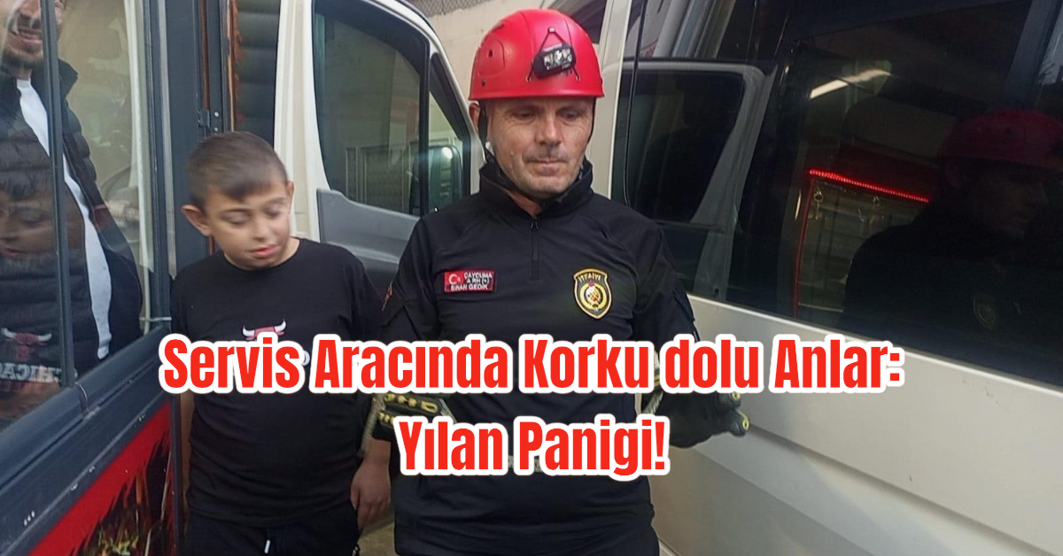 Servis Aracında Korku dolu Anlar: Yılan Panigi! 