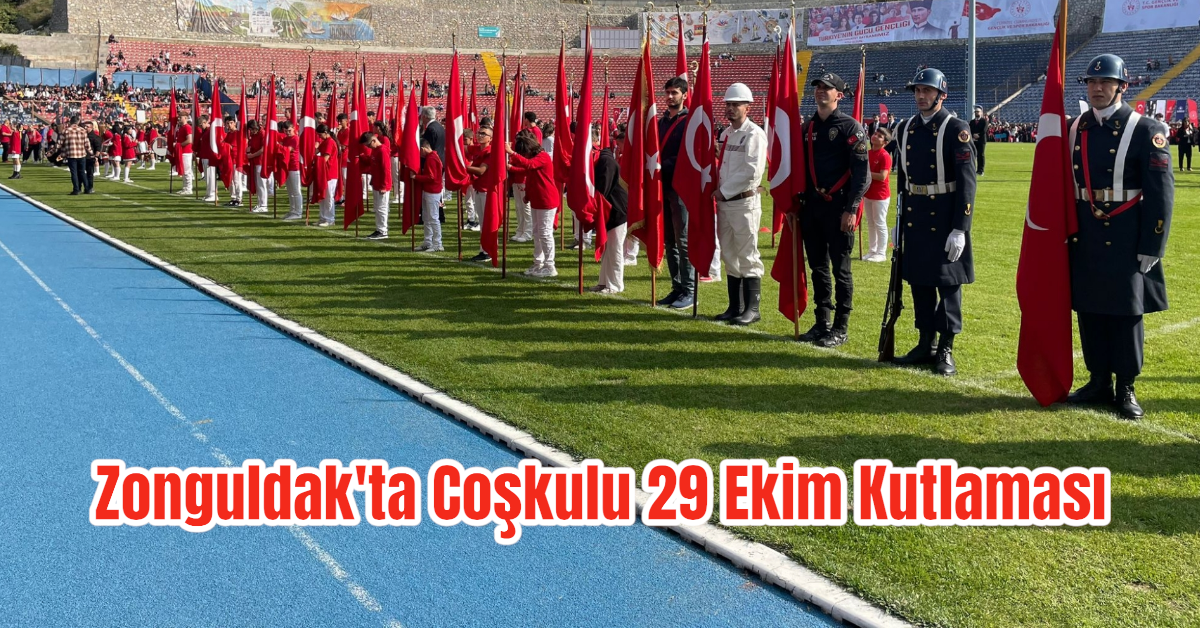 Zonguldak'ta Coşkulu 29 Ekim Kutlaması