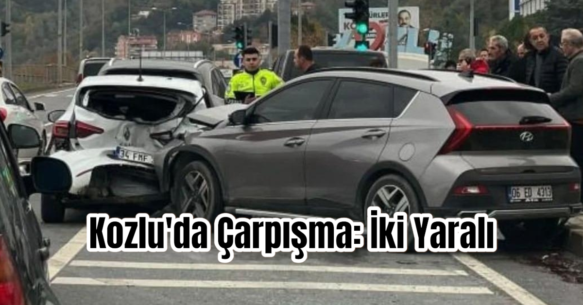 Kozlu'da Çarpışma: İki Yaralı 