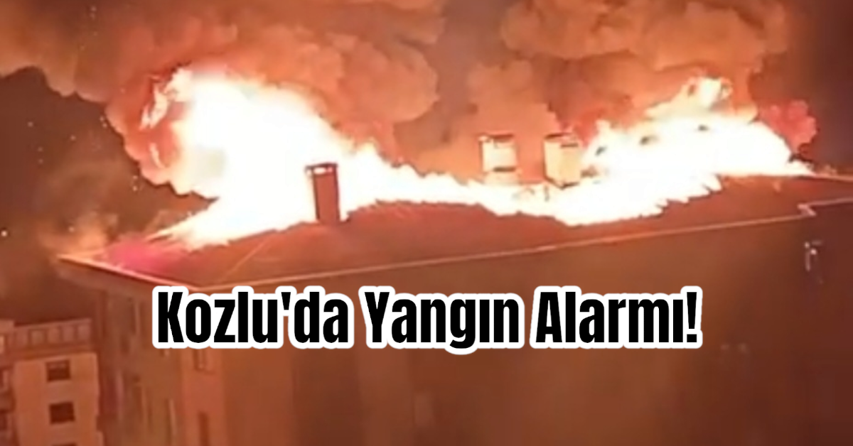 Kozlu'da Yangın Alarmı! 