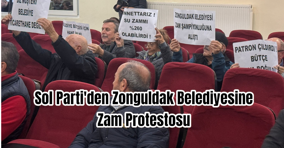 Sol Parti'den Zonguldak Belediyesine Zam Protestosu