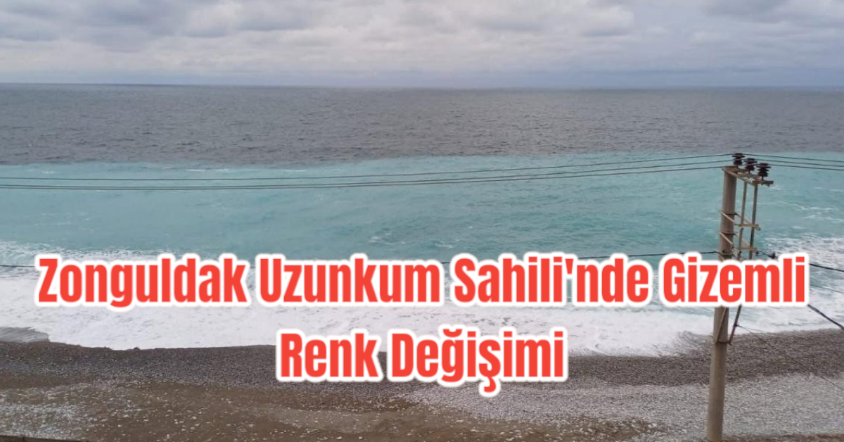 Zonguldak Uzunkum Sahili'nde Gizemli Renk Değişimi