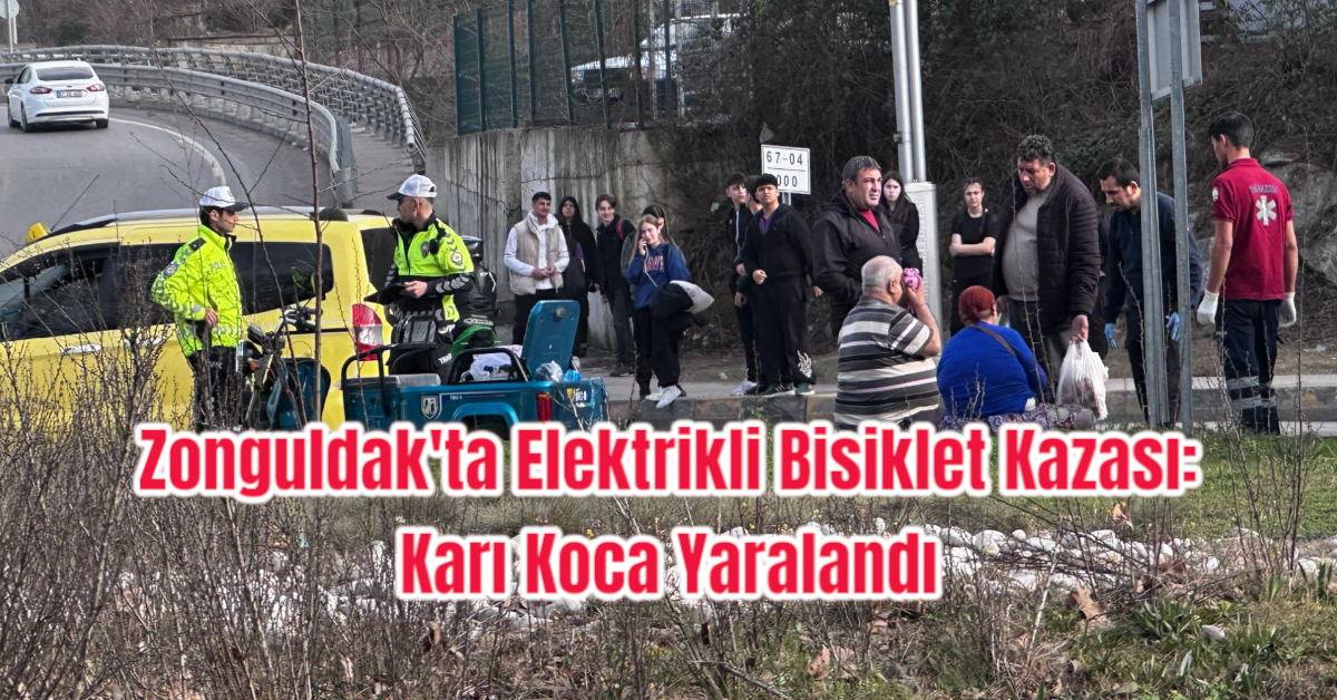 Zonguldak'ta Elektrikli Bisiklet Kazası: Karı Koca Yaralandı