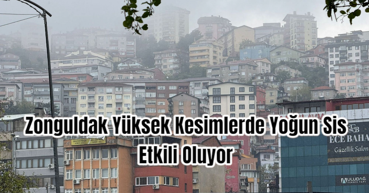 Zonguldak Yüksek Kesimlerde Yoğun Sis Etkili Oluyor