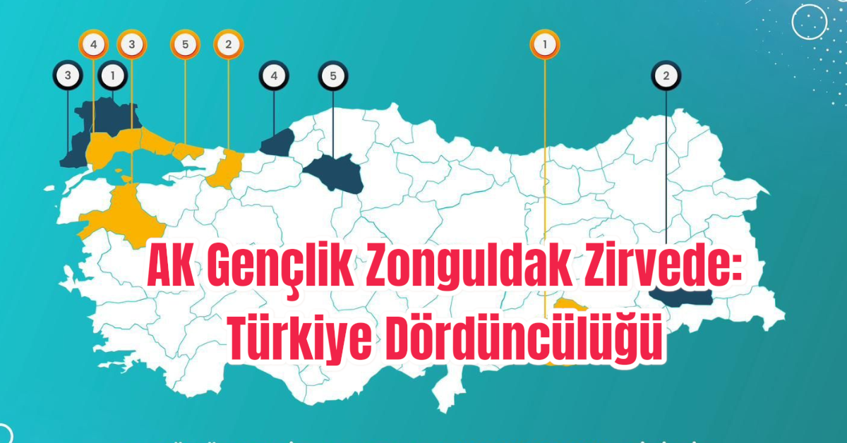 AK Gençlik Zonguldak Zirvede: Türkiye Dördüncülüğü