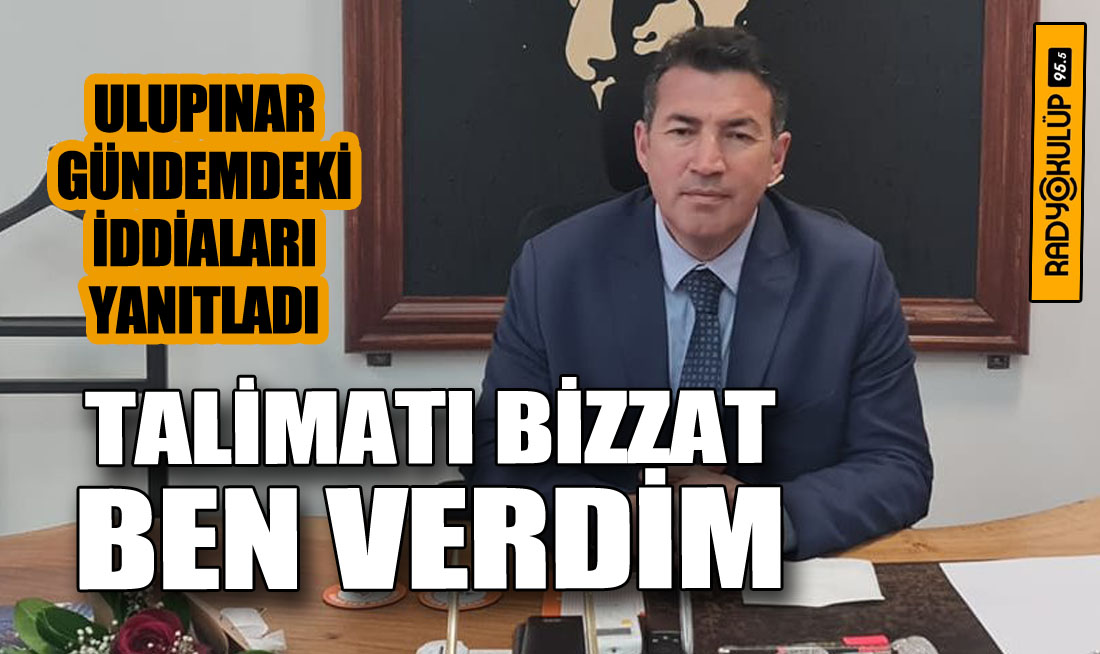 Ulupınar gündemdeki İddiaları Yanıtladı: 