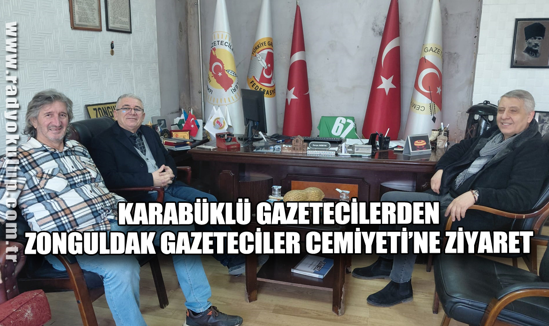 Karabüklü Gazetecilerden Zonguldak Gazeteciler Cemiyeti’ne Ziyaret