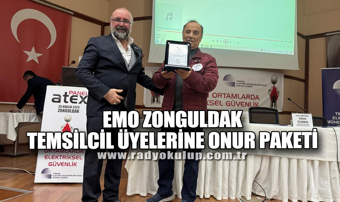 EMO Zonguldak Temsilcil Üyelerine Onur Paketi 