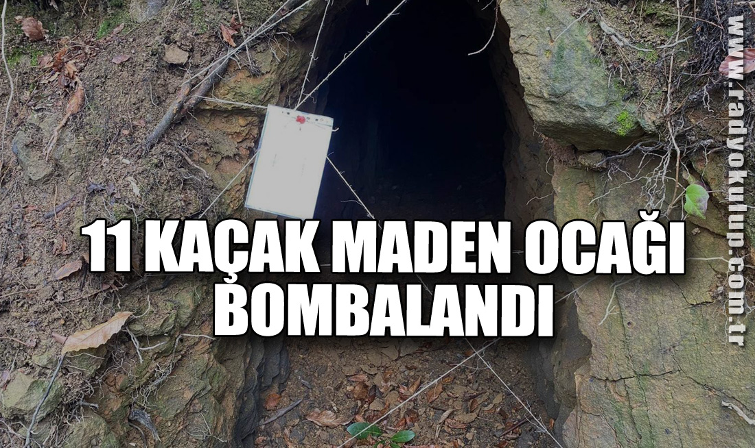 11 Kaçak Maden Ocağı Bombalandı