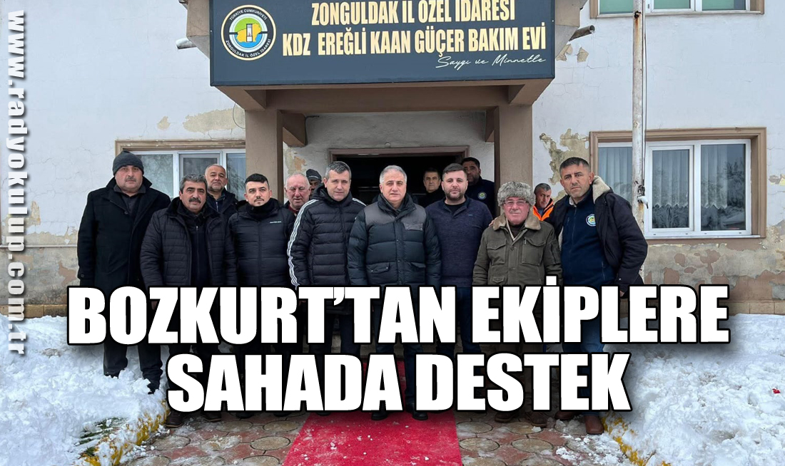 Bozkurt’tan Karla Mücadele Ekiplerine Sahada Destek