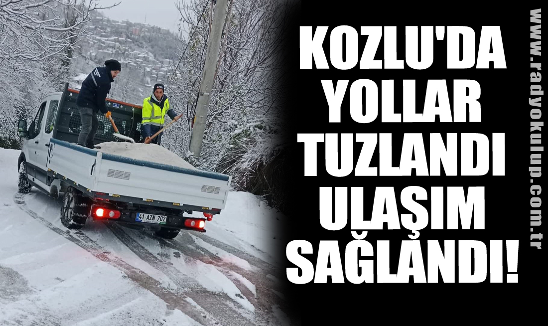 Kozlu'da Yollar Tuzlandı, Ulaşım Sağlandı!