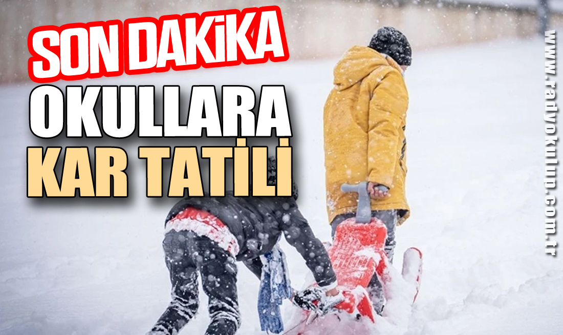 Okullara Kar Tatili