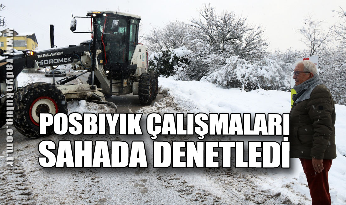 Posbıyık, çalışmaları sahada denetledi