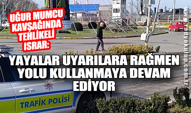 Yayalar Uyarılara Rağmen Yolu Kullanmaya Devam Ediyor