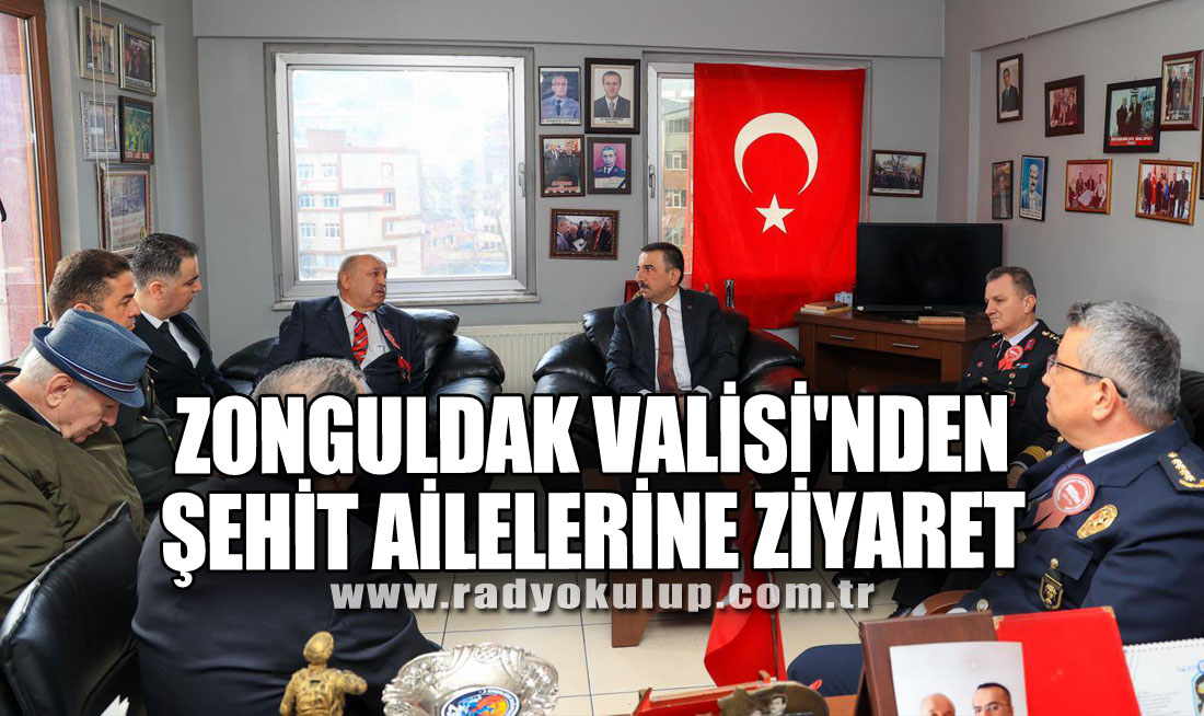 Zonguldak Valisi'nden Şehit Ailelerine ziyaret