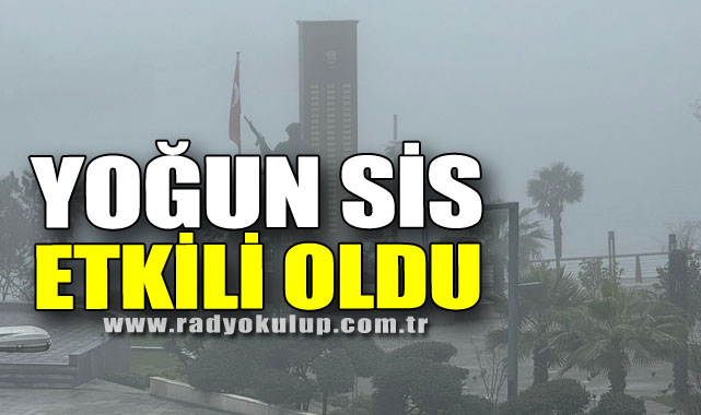  Yoğun sis etkili oldu