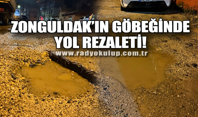 Zonguldak’ın göbeğinde yol rezaleti!