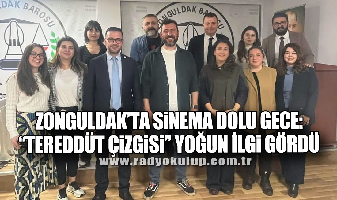 Zonguldak’ta Sinema dolu Gece: “Tereddüt Çizgisi” Yoğun İlgi Gördü
