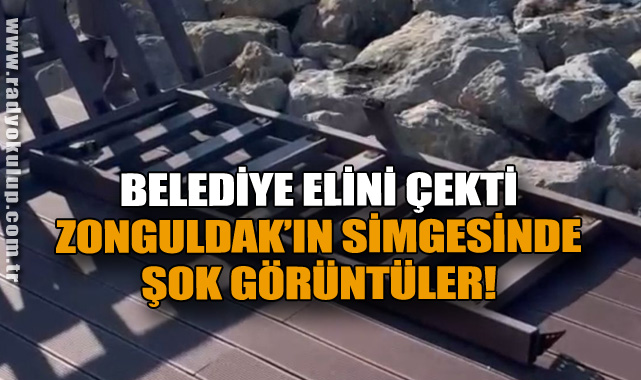 BELEDİYE ELİNİ ÇEKTİ, ZONGULDAK’IN SİMGESİNDE ŞOK GÖRÜNTÜLER!
