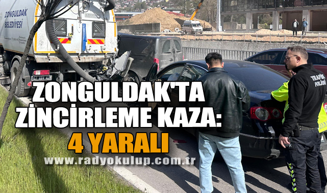 Zonguldak'ta Zincirleme Kaza: 4 Yaralı