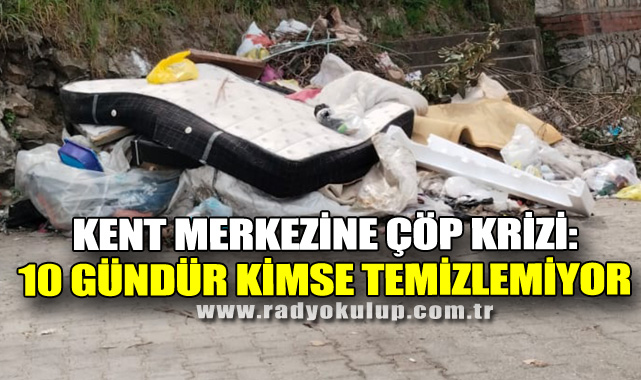 Kent Merkezine Çöp Krizi;; 10 gündür kimse Temizlemiyor