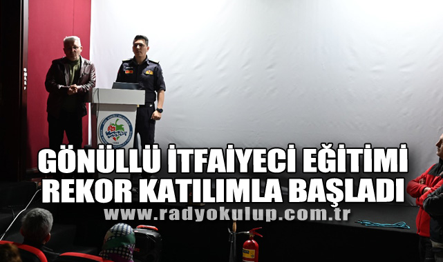 EREĞLİ’DE 17. GRUP GÖNÜLLÜ İTFAİYECİ EĞİTİMİ REKOR KATILIMLA BAŞLADI