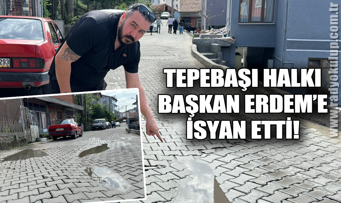 Tepebaşı halkı Başkan Erdem’e isyan etti!