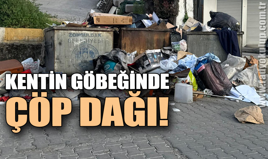 Kentin göbeğinde çöp dağı!