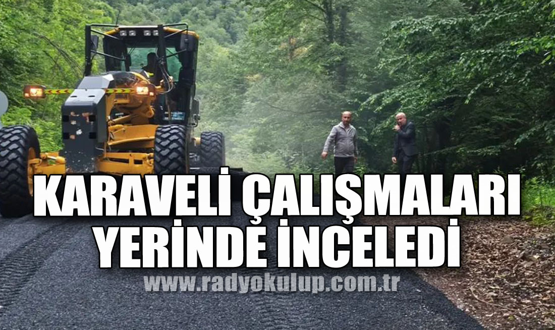 Karaveli çalışmaları yerinde inceledi