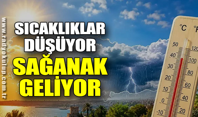 Sıcaklıklar Düşüyor, Sağanak Geliyor