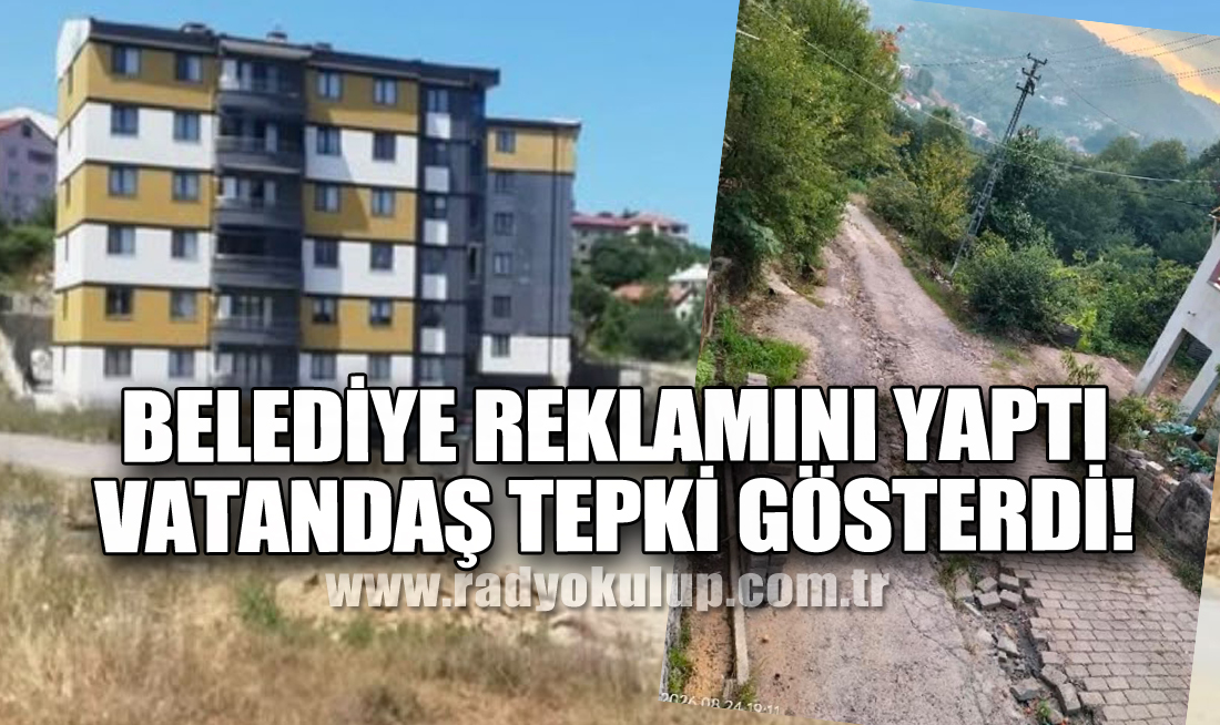 Belediye reklamını yaptı, vatandaş tepki gösterdi!
