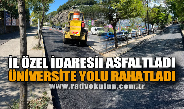 İl Özel İdaresi Asfaltladı, Üniversite Yolu Rahatladı
