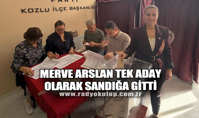 Merve Arslan Tek Aday Olarak Sandığa Gitti