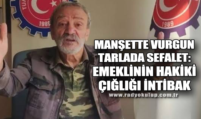 Manşette Vurgun Tarlada Sefalet: Emeklinin Hakiki Çığlığı İntibak
