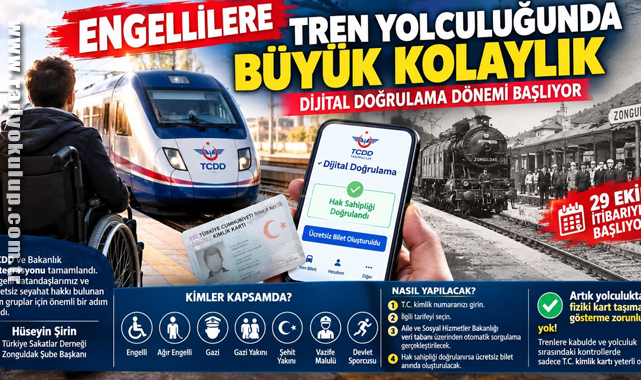 Engellilere Tren Yolculuğunda Büyük Kolaylık